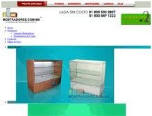 Tablet Screenshot of mostradores.com.mx